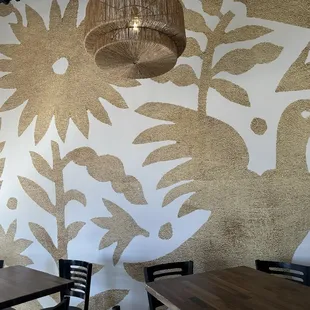 Sitting area inside the bar