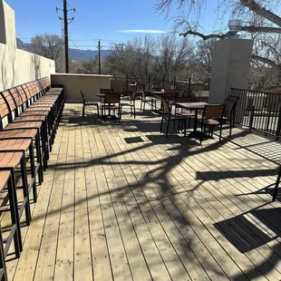 Upstairs outdoor patio