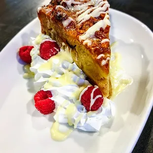 Baby Ruth bread pudding.