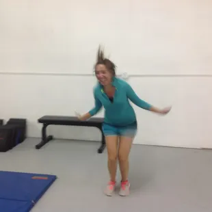 Ana really shouldn't enjoy double unders this much.