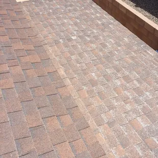 New shingles vs. old, damaged shingles