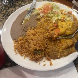 Enchilada plate.