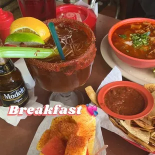 Michelada, Fruit Cups, menudo