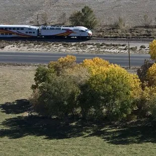Rail Runner near the Sandia Pueblo Station