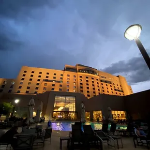 Enjoying a day at the pool