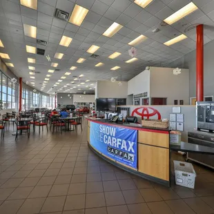inside the showroom