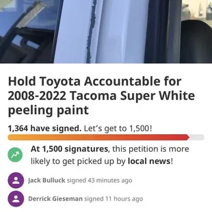 Don&apos;t buy a white Toyota