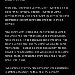 A detailed description of the worst customer service ever.