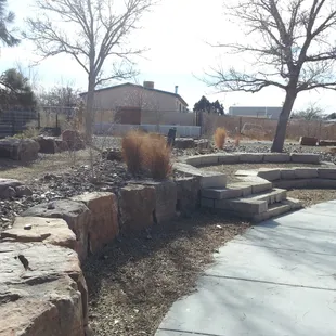 Natural playground fencing