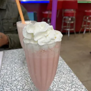 Delicious strawberry milkshake !!!