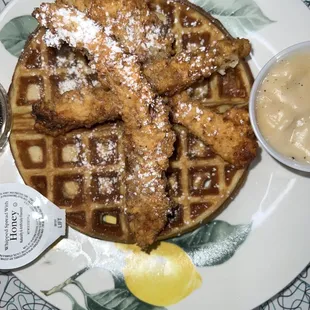chicken and waffles