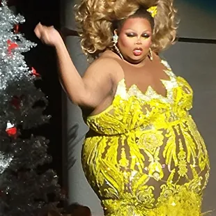 A Drag Queen Christmas- Silky Nutmeg Ganache performing