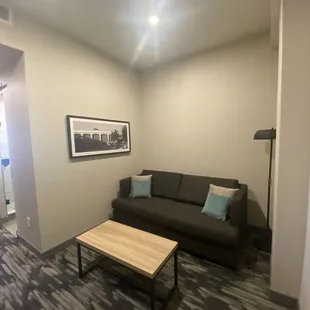 Living area in room