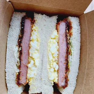 Spam &amp; egg sando