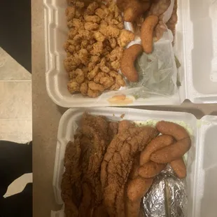 Fried Whiting plate &amp; Fried Shrimp plate!