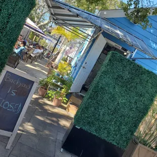 Patio outside in the back
