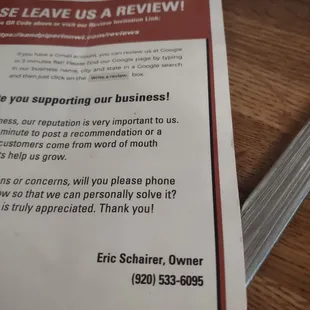 I did talk to him , no resolution