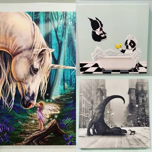 a unicorn and a mermaid in a bathtub