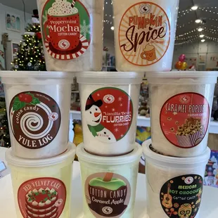 a variety of ice creams