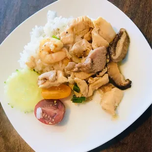 a plate of food