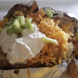 Seafood stuff potato