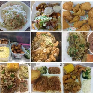 Different plates cooked by Ms Sandra