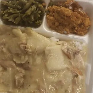 Chicken &amp; dumpling lunch