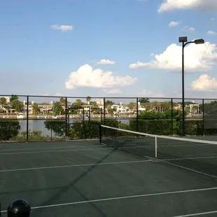 Nice view of the water from the courts !