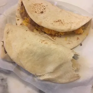 My second barbacoa. The first was swimming in grease. Sent the plate back and received the same beam and cheese taco.