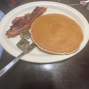 Pancake and bacon