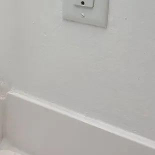 Caulking cracked and peeling away