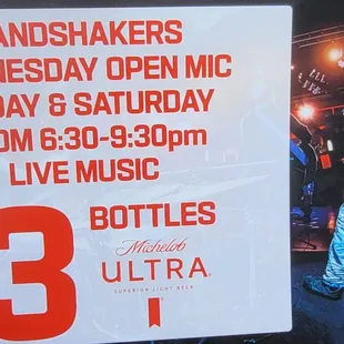 Open Mic every Wednesday night 6:30pm-9:30pm