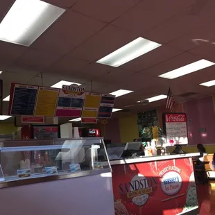 the interior of a restaurant