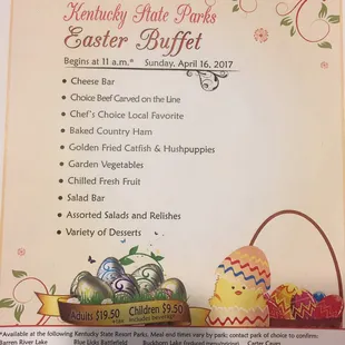 Easter buffet