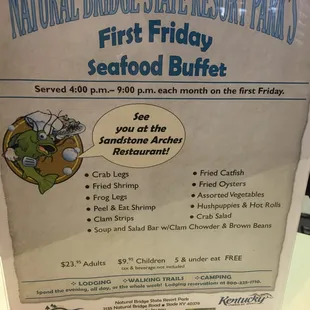 Seafood buffet
