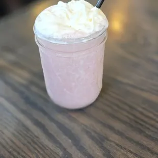 fresh fruit, and local dairy yogurt smoothie