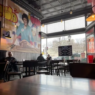 One of the mural walls