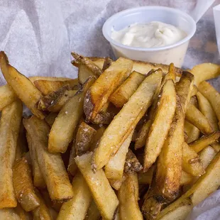 French fries with Parmesan aioli