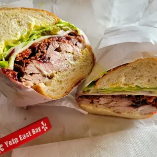 Susan's Special,  All Dark Turkey on Sourdough Roll