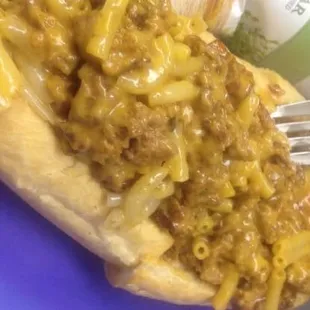 Betta&apos; Bacon Mac-n-Cheese burger