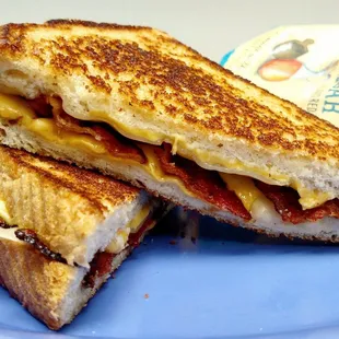 Because a grilled cheese is better with bacon