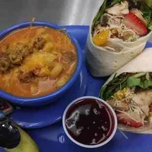 Spring Chicken Salad wrap