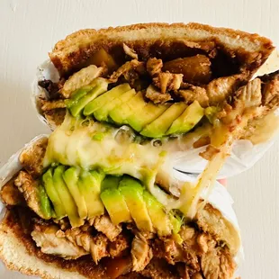 The Mexican (torta filled with grilled chicken, tomatoes, avocado and melted cheese)--consistently good!