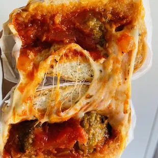 Meatball sandwich--solid!