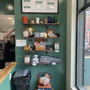 a man standing at the counter