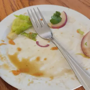 The salad with balsamic... I'm sorry I didn't get a pic before I ate it...‍