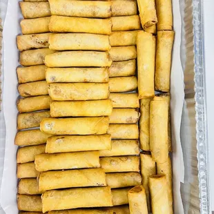 a tray full of fried food