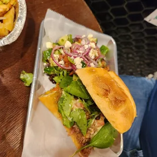 Young Choppa with a side of Egyptian salad