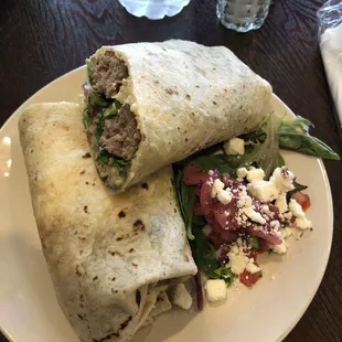 Burrito - I forget the actual name. But so good and flavorful.