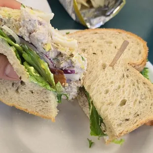 Bacon cheese Tuna sandwich,